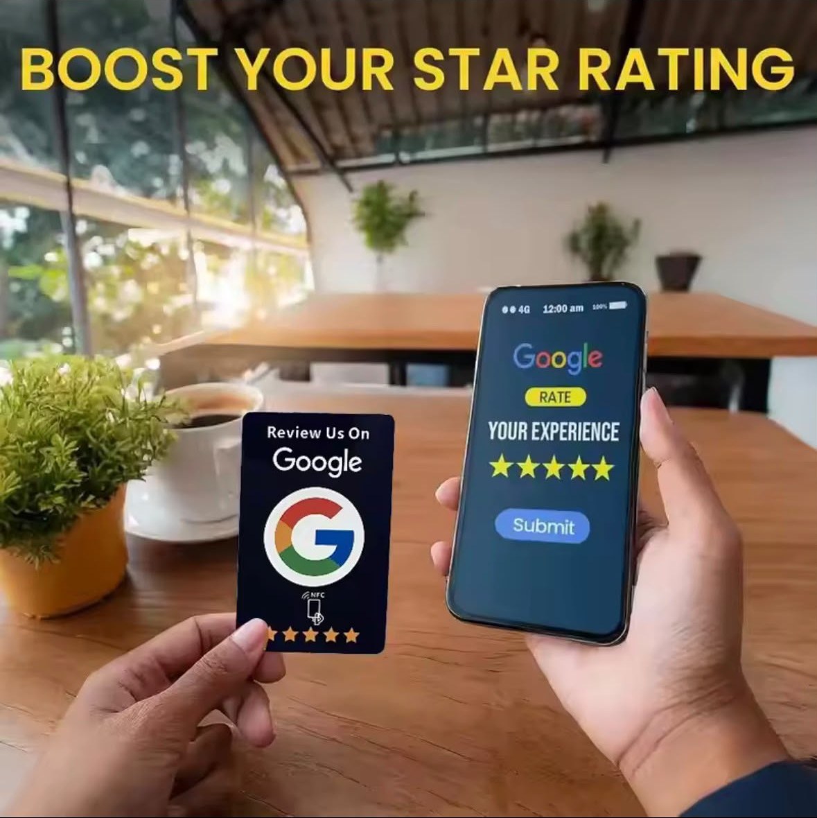 Cliente che avvicina il telefono alla card in un bar